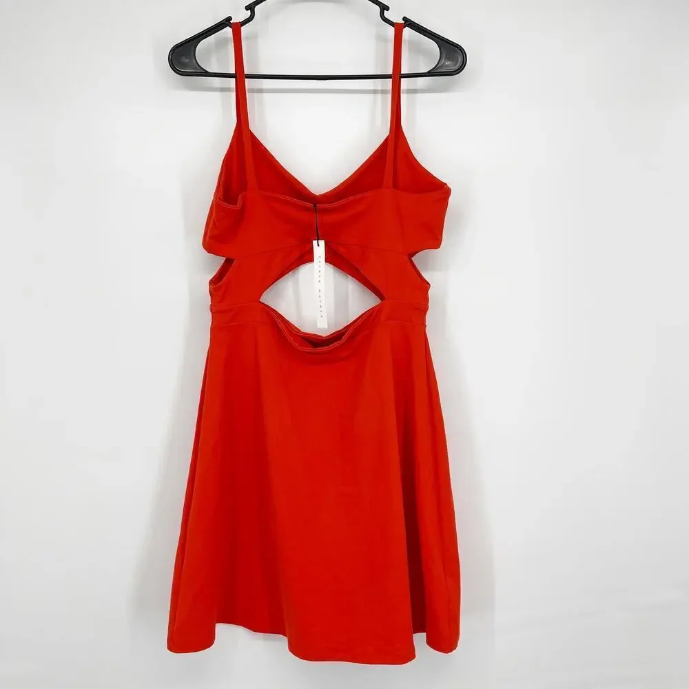 Susana Monaco A Line Cutout Dress Sunset Size Large NWT - Picture 8 of 12